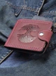 Зажим для денег Turtle Comfort Дерево жизни кожа crazy hours 9.8х8.3 см Бордовый - изображение 4