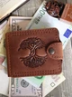 Зажим для денег Turtle Comfort Дерево жизни с отделением для монет кожа crazy hours 9.8х8.3 см Коричневый - изображение 1