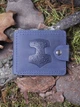 Зажим для денег Turtle Comfort Молот Тора с отделением для монет кожа crazy hours 9.8х8.3 см Синий - изображение 1
