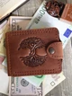 Зажим для денег Turtle Comfort Дерево жизни кожа crazy hours 9.8х8.3 см Коричневый - изображение 4
