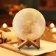 Светильник-ночник 3D слой Луна Moon Lamp на деревянной подставке 15 см MO-33 - изображение 2