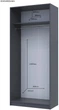 Шкаф для одежды комплект Doros Промо 2+3 ДСП 225х48х204 см Графит (42005069) - изображение 5