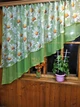 Занавеска кухонная готовая короткая Ника салат ромашка левая 280*170 см - изображение 2