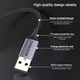 Кабель MOSWAG USB to AUX 0.2м silver - изображение 5