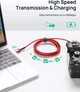 Кабель JSAUX USB Type A to miniUSB USB2.0 1м красный - изображение 3