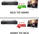 ​Конвертер AV на HDMI, RCA HDMI з додатковим живленням USB чорний (AV2HDMI) - зображення 5