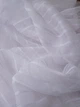 Тюль білий льон із вертикальною смугою 290 *100см - зображення 2