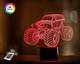 3D нічник "Автомобіль 38" (ВОЛІЧНЕ ЗОБРАЖЕННЯ) + пульт ДК + мережевий адаптер+ батарейки (3ААА) 3DTOYSLAMP - зображення 2