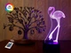 3D ночник-светильник "Фламинго" 3DTOYSLAMP 23х11 см (osv0001384) - изображение 1