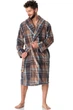 Халат Key 52/54(XL/2XL) Коричневый микс (90761) - изображение 1