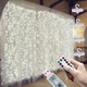 Світлодіодна гірлянда штора 3м×3м з гачками 300 LED мідна з пультом "Водоспад" 3м×3м біла - зображення 1