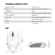 Беспроводная Мышь Fantech W190 Silent Click Синий - изображение 6