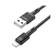 Кабель Hoco X83 USB to Lightning 1m чорний - зображення 1