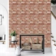 Декоративна ПВХ панель Sticker Wall коричнево-рожева цегла 960х480х4мм SW-00001426 - изображение 4