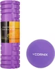 Набор Массажный ролик Cornix EVA 45 x 14 см + Массажный мяч Cornix XR-0119 Lacrosse Ball 6.3 см (XR-0042-XR-0119) - изображение 1