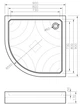 Душевой поддон KOLLER POOL Grace 90x90 угловой - изображение 4