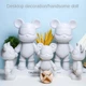 Флюидный медвежонок Punk fluid bear bearbrick, 22 см, с красками - изображение 2