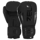 Перчатки боксерские кожаные на липучке Zelart ELITE 10oz черные VL-8291 - изображение 1