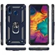 Ударостійкий чохол Serge Ring магнітний тримач для Samsung Galaxy A20 / A30 Темно-синій Без бренду - зображення 4