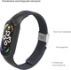 Ремешок ArmorStandart Braided Solo Loop для Xiaomi Mi Band 7/6/5/4 Charcoal (ARM69904) - изображение 3
