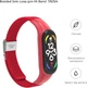 Ремешок ArmorStandart Braided Solo Loop для Xiaomi Mi Band 7/6/5/4 Red (ARM69907) - изображение 2