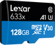 Карта памяти Lexar High-Performance 633x microSDXC 128GB Class 10 UHS-I A1 V30 U3 + SD адаптер (LSDMI128BB633A) - изображение 3