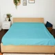 Простынь без резинки Бязь Light Blue 180*220 см Голубой - изображение 1