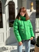 Женская зимняя короткая куртка Visdeer XL зеленая 51382 - изображение 2