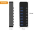 USB хаб RSHTECH RSH-518 USB 3.0 7 портів з блоком живлення hub концентратор алюмінієвий - зображення 13