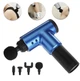 Аккумуляторный массажер Fascial Gun KH-320 портативный ручной ударный мышечный пистолет 4 насадки - изображение 3