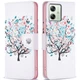 Чохол-книжка Deexe Color Wallet для Motorola Moto G54 / G54 Power - Flower Tree - зображення 1