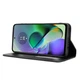 Чехол-книжка Deexe Retro Style для Motorola Moto G54 / G54 Power - Black - изображение 3