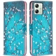 Чохол з малюнком Deexe Color Wallet для Motorola Moto G54 / G54 Power - Plum Blossom - зображення 1