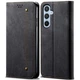 Чехол-книжка с кармашками UniCase Jeans Wallet для Samsung Galaxy A05s (A057) - Black - изображение 1