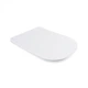 Унітаз Nando напольний Rimless 620х345х800 мм із сидінням Slim Duroplast/ Soft-close/ Quick relase White Qtap - зображення 5