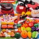Дитячий набір кухонного посуду BauTech та продуктів 131 предмет Червоний (1012-981-00) - зображення 1