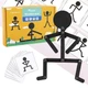 Игрушка Подвижный человечек BauTech деревянный Монтессори 24 карточки 48 изображений (1012-963-00) - изображение 12