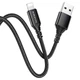 Кабель Borofone Lightning BX54 Ultra bright charging 2.4A 1m Black - изображение 4