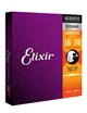 Струны акустической гитары Elixir 11308 Nanoweb 80/20 Bronze 8-String Baritone 16/70 (AC NW 8B) - изображение 2