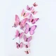 Метелики для декору 12 штук 3D Butterflies Rose - зображення 1