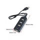 USB Hub (концентратор) EasyLife хаб для обмена данными между несколькими устройствами сразу 4 Port USB2.0 Black [CR778B3] - изображение 3