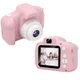 Детский цифровой фотоаппарат Kids Camera GM14 с записью видео и с играми Розовый GGS-77 - изображение 1