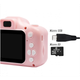 Детский цифровой фотоаппарат Kids Camera GM14 с записью видео и с играми Розовый GGS-77 - изображение 2