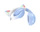 Bluetooth наушники накладные Hoco w42 cat ear с подсветкой голубые - изображение 2
