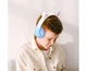 Bluetooth наушники накладные Hoco w42 cat ear с подсветкой голубые - изображение 3