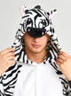 Мужские кигуруми взрослая пижама Kigurumi Зебра Черно-белый XL 175-185 см. (1043/1) - изображение 3