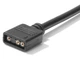 Кабель Спліттер 5V 3PIN ARGB LED Strip Connector 1 -> 3 подовжувач 30см (788225944-1) Чорний - зображення 7