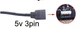 Кабель Спліттер 5V 3PIN ARGB LED Strip Connector 1 -> 3 подовжувач 30см (788225944-1) Чорний - зображення 10