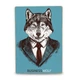 Дерев'яний постер Business wolf А5 - зображення 1