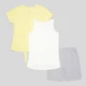 Детский комплект (футболка + майка + шорты) для девочки Reebok C4652RG (5) 110 см Elfin Yellow (196096245040) - изображение 2